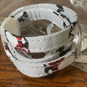 LANYARD: VERA BRADLEY PLAYFUL PENGUINS GRAY: NWT